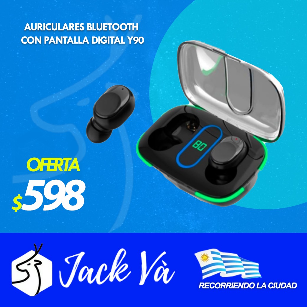 Auriculares Bluetooth con Pantalla Digital Y90  Auriculares Bluetooth - Técnologia